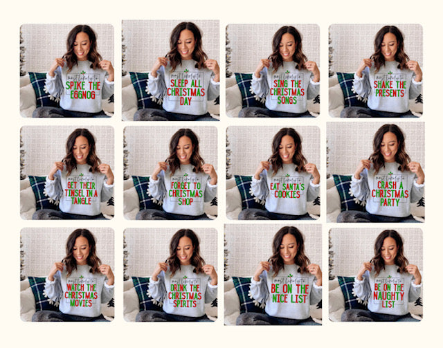 Most Likely to Forget to Christmas Shop - DTF