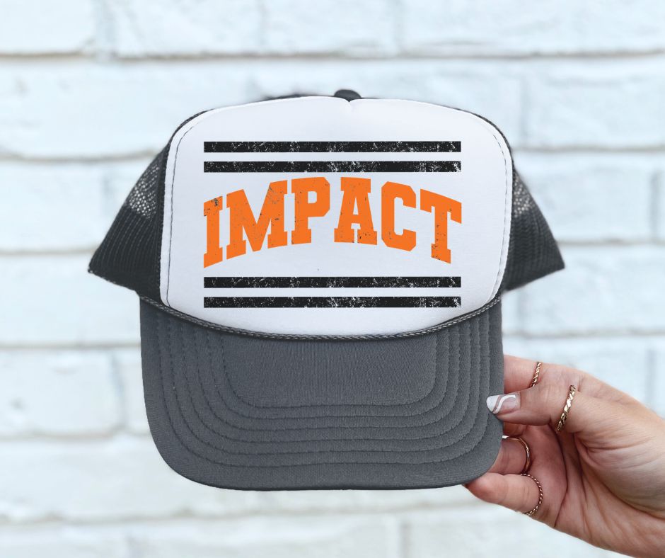 Impact - Orange/Black (Mascot Distressed Lines) - DTF