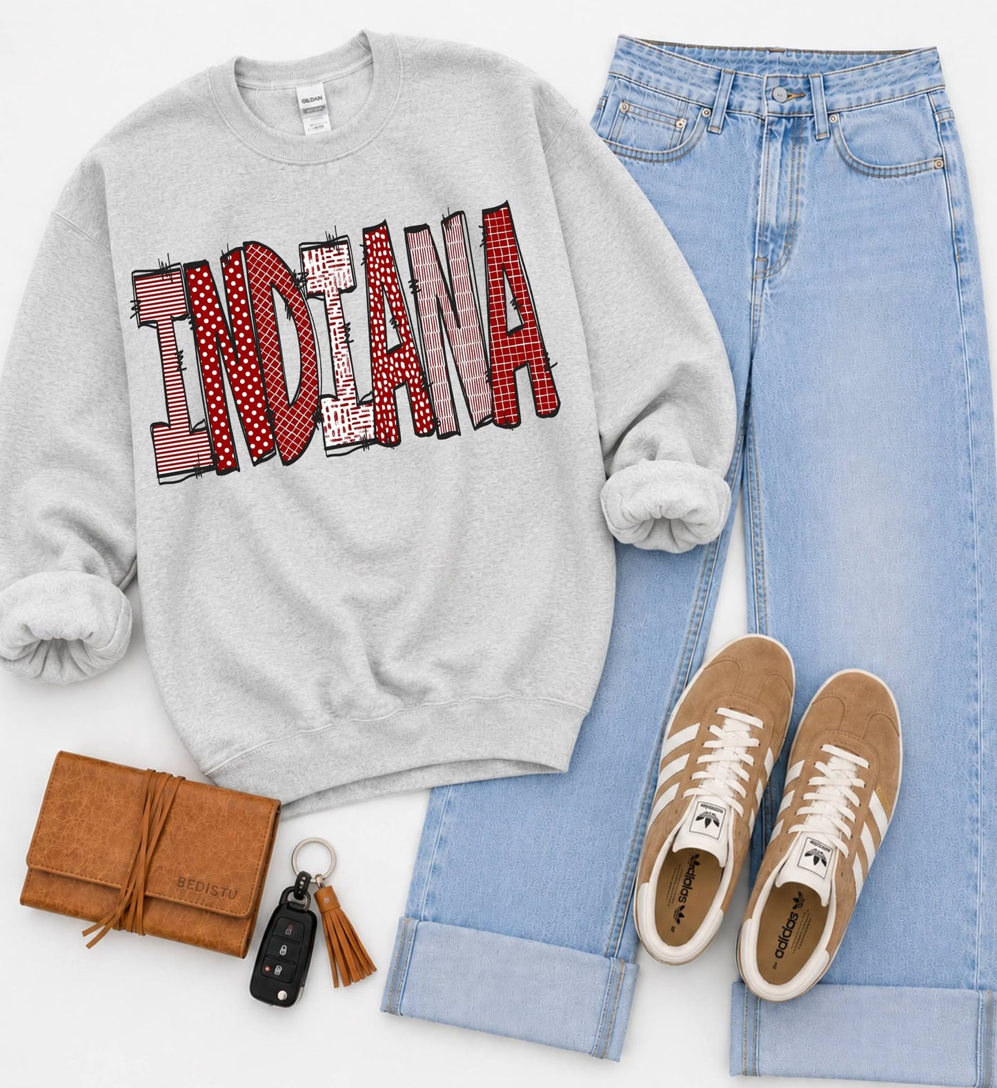 Indiana (Doodle Pattern College) - DTF