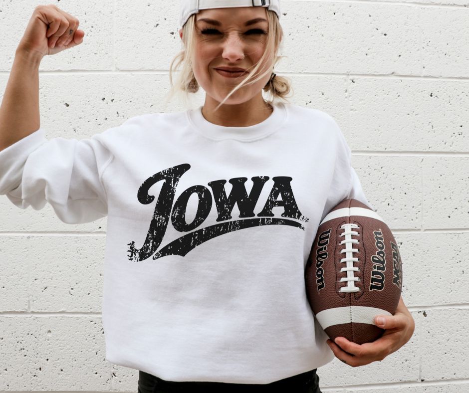 Iowa (College Simple Vintage Style) - DTF