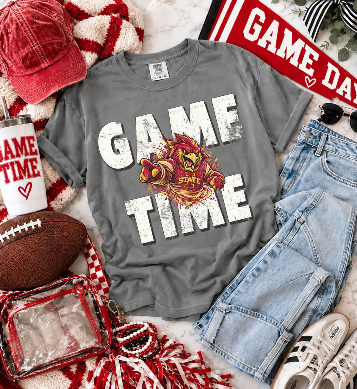 Iowa St (Distressed Game Time Mascots) - DTF