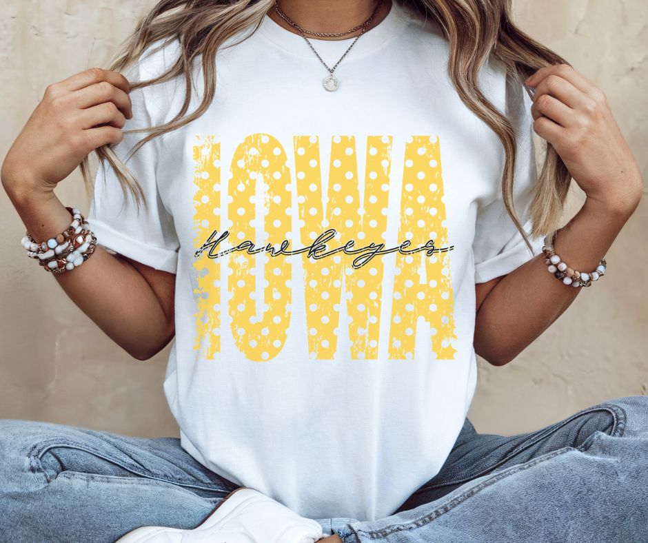 Iowa (Polka Dot College) - DTF