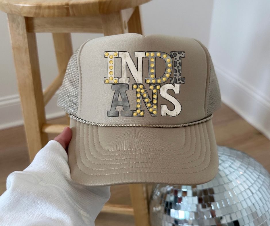 Indians (Neutral Marquee Mascot) - DTF