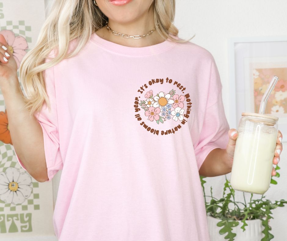 It's Okay to Rest (2-in-1, front/back design) - DTF