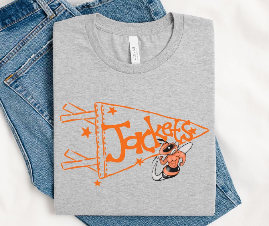 Jackets - Orange Mascot Head (Flag Pennant Mascot) - DTF