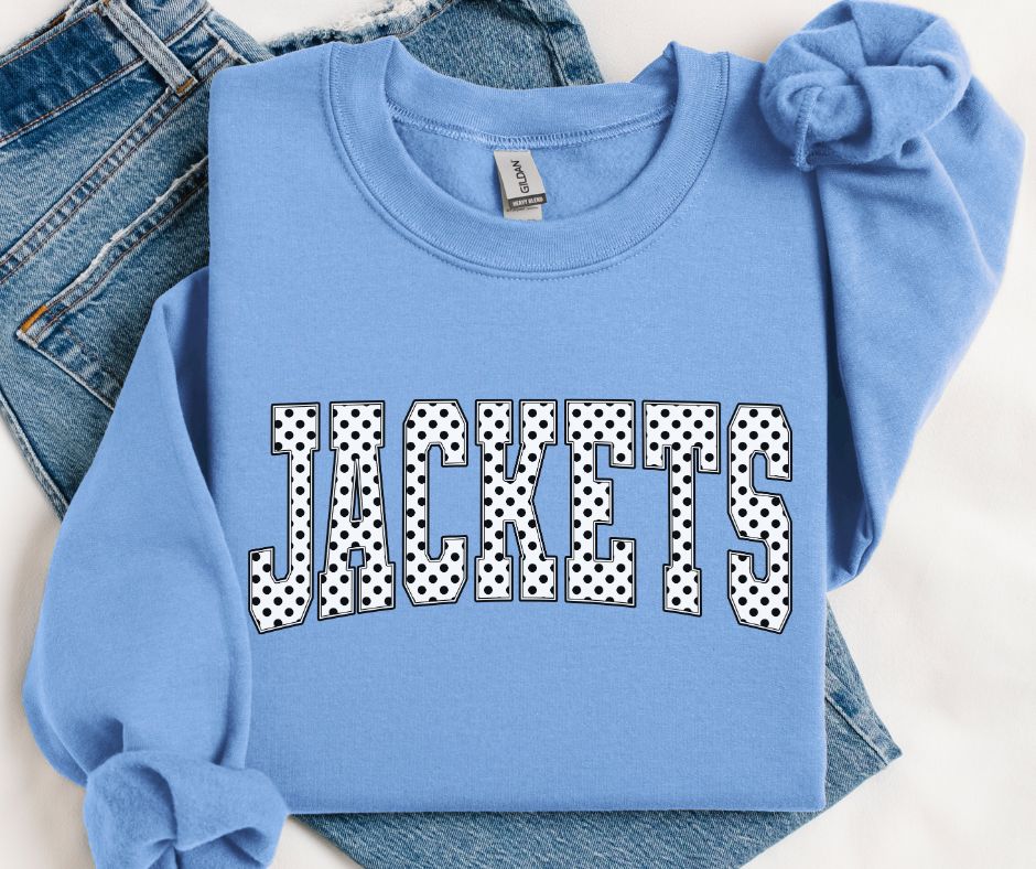 Jackets (Blk/White Polka Dot Mascots) - DTF