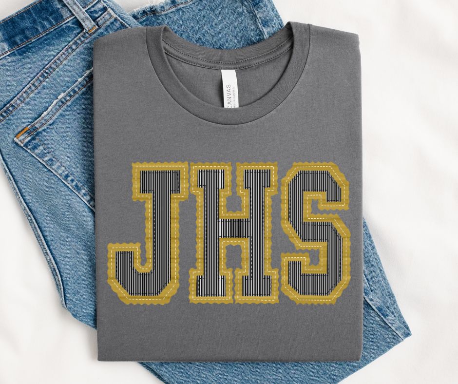 JHS - Vegas Gold/Black (Prepster Mascot) - DTF