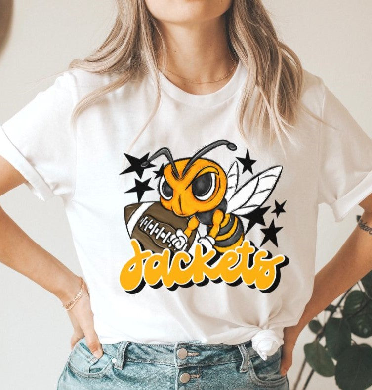 Jackets Mascot (stars - gold) - DTF