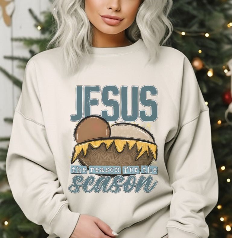 Jesus is the reason for the season (light brown flesh color) - DTF