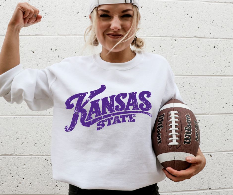 Kansas State (College Simple Vintage Style) - DTF