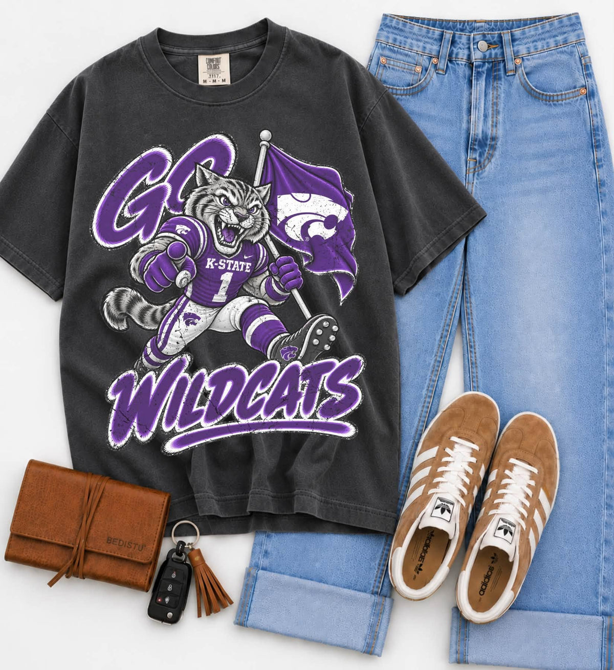 K State (Vintage Distressed Go Mascots) - DTF