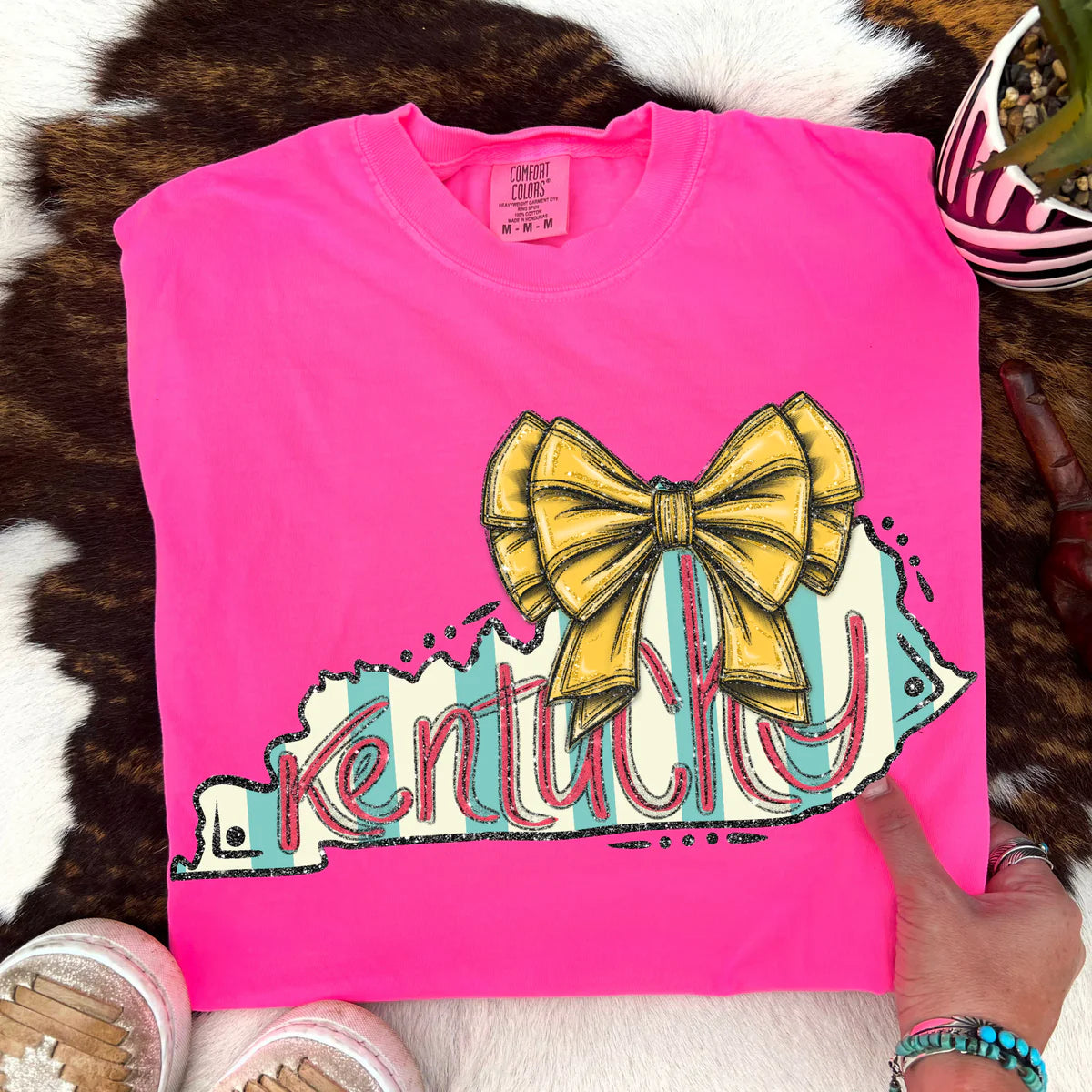Kentucky (Glitter Bow & Stripes States) - DTF