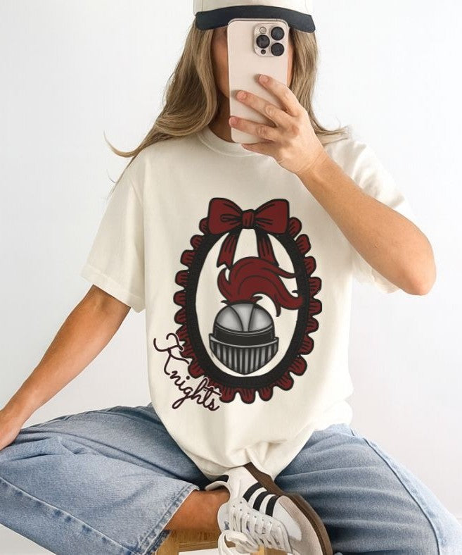 Knights - Maroon (Framed Mascot) - DTF