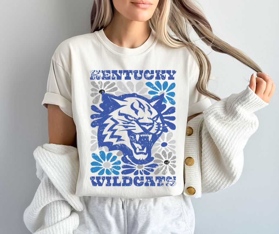 Kentucky (Groovy Floral - College) - DTF