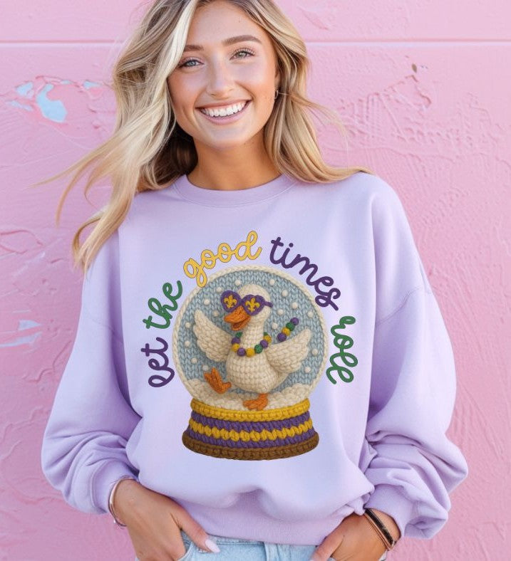 Let the Good Times Roll (faux yarn look) - DTF