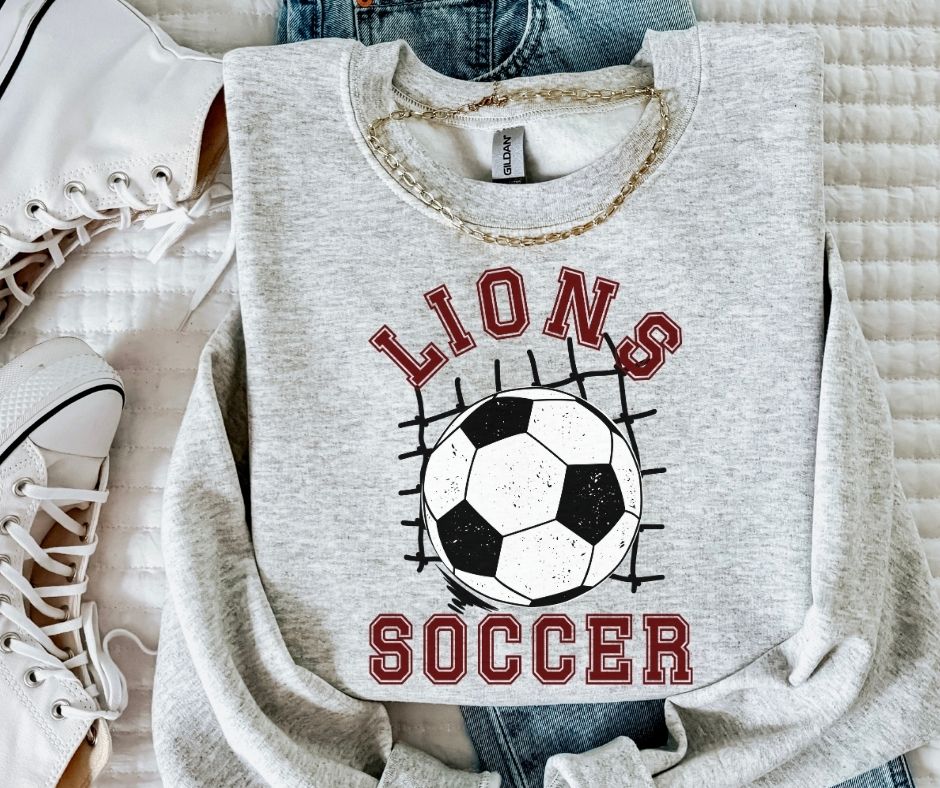 Lions (Soccer Grunge Mascot) - DTF