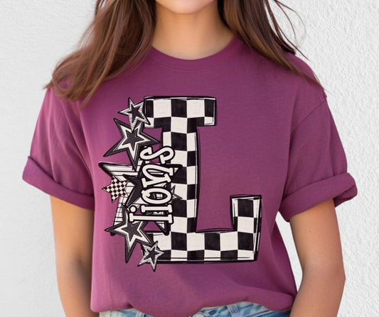 Lions (BW Checker Stars Mascot) - DTF