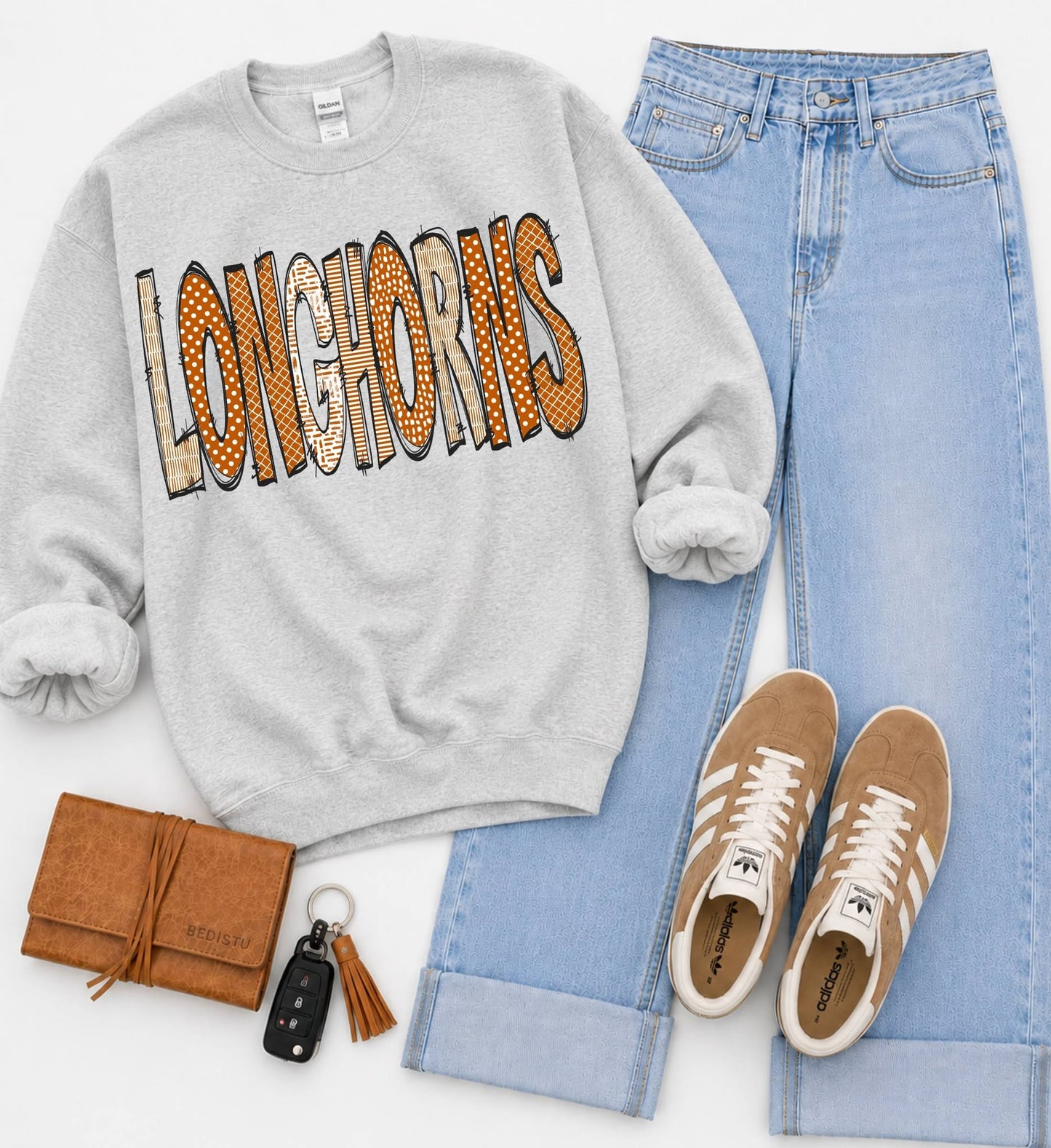 Longhorns (Doodle Pattern College) - DTF
