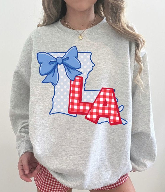 Louisiana (American Gingham and Stars State) - DTF
