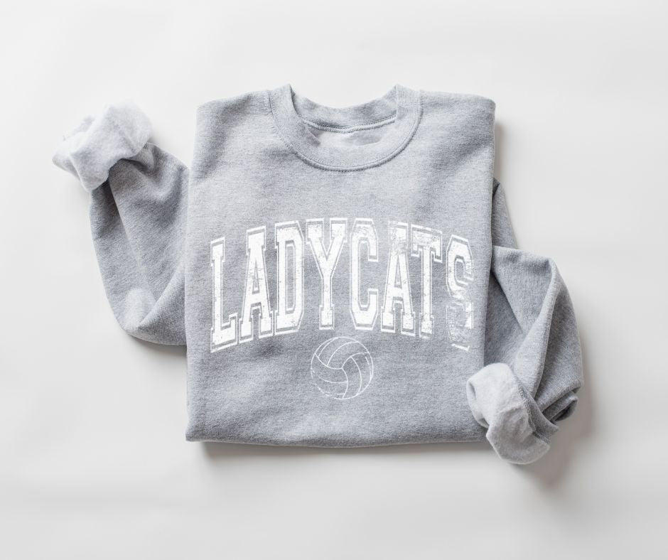 Ladycats Arched (volleyball - white) - DTF