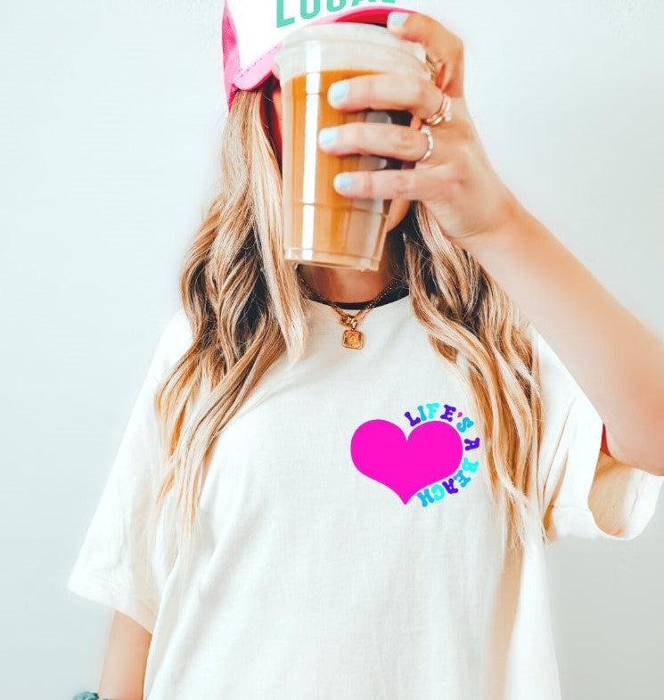 Life's a Beach (2-in-1, front/back design) - DTF