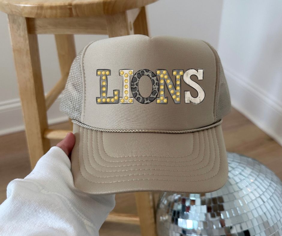 Lions (Neutral Marquee Mascot) - DTF