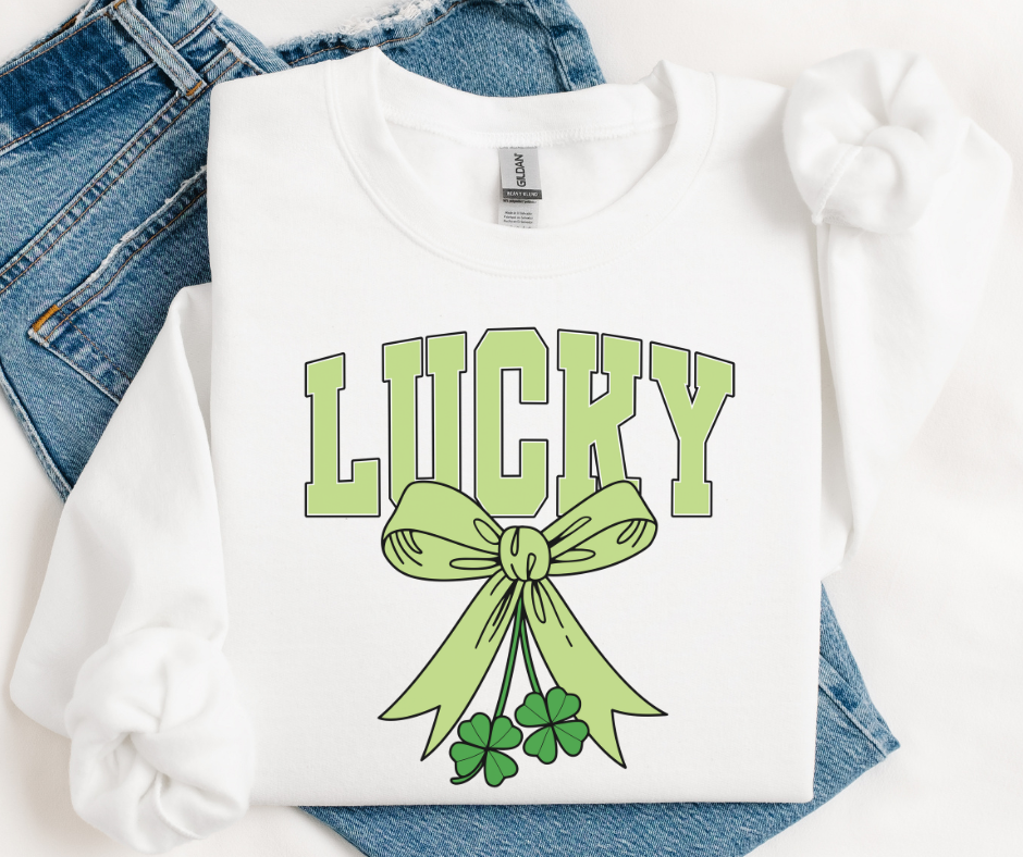 Lucky Clover Bow - DTF