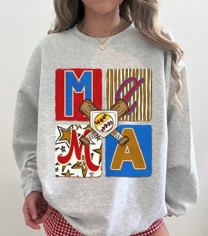 Mama Both Baseball & Softball - DTF