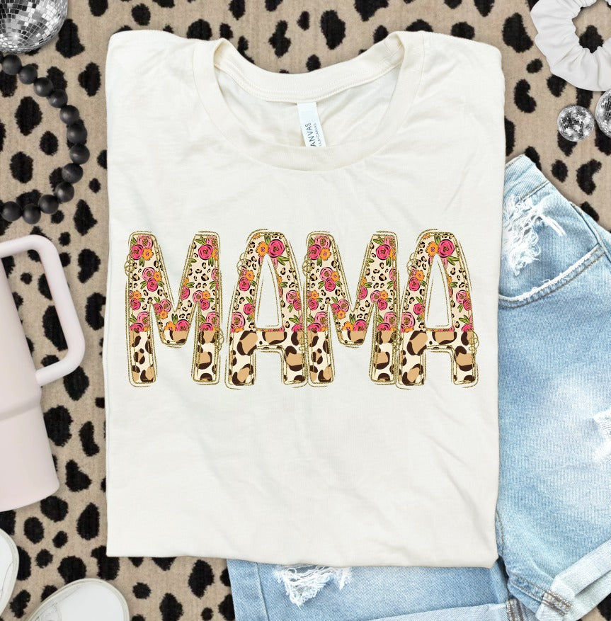 Mama (Leopard and Peonies) - DTF