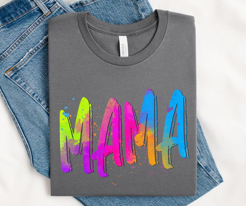 Mama (Bright Colored Graffiti Style Words) - DTF