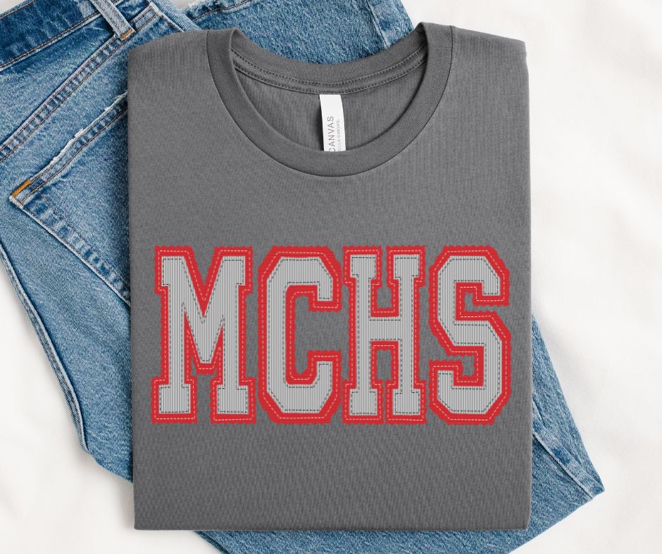 MCHS - Gray/Red (Prepster Mascot) - DTF