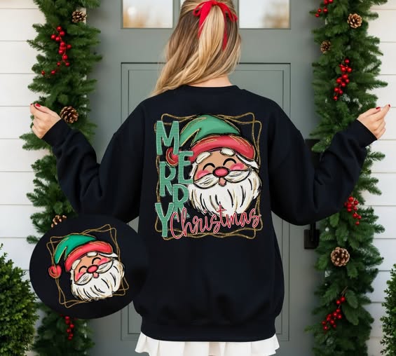 Merry Christmas (2-in-1 front/back transfer) - DTF