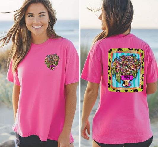 Mimi (Funky Mother's Day Bouquet: 2-in-1 front/back design) - DTF