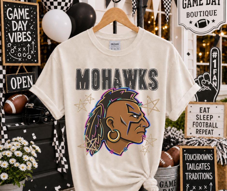 Mohawks (Grunge Varsity Mascot) - DTF