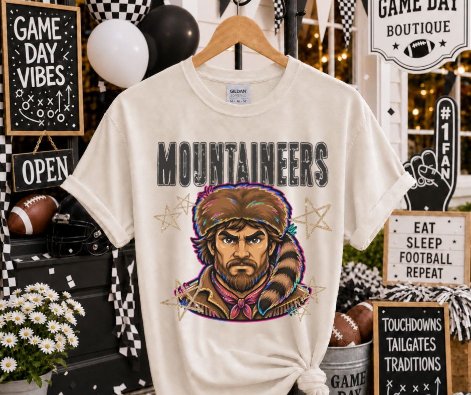 Mountaineers (Grunge Varsity Mascot) - DTF