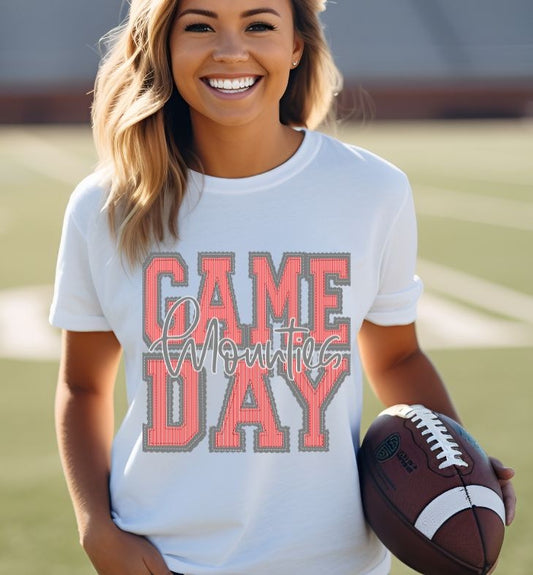 Mounties - Red/Gray (Prepster Game Day Mascot) - DTF