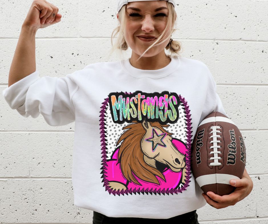 Mustangs (Pink Jersey Mascots) - DTF