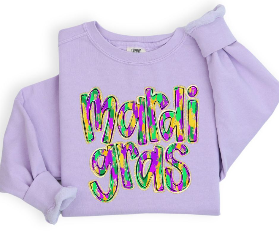 Mardi Gras (painted) - DTF