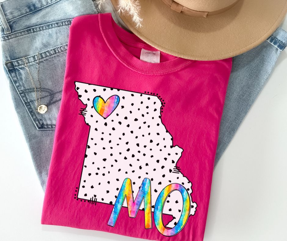 MO (Dotted Watercolor State Abbrev.) - DTF