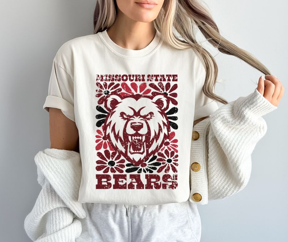 Missouri State (Groovy Floral - College) - DTF