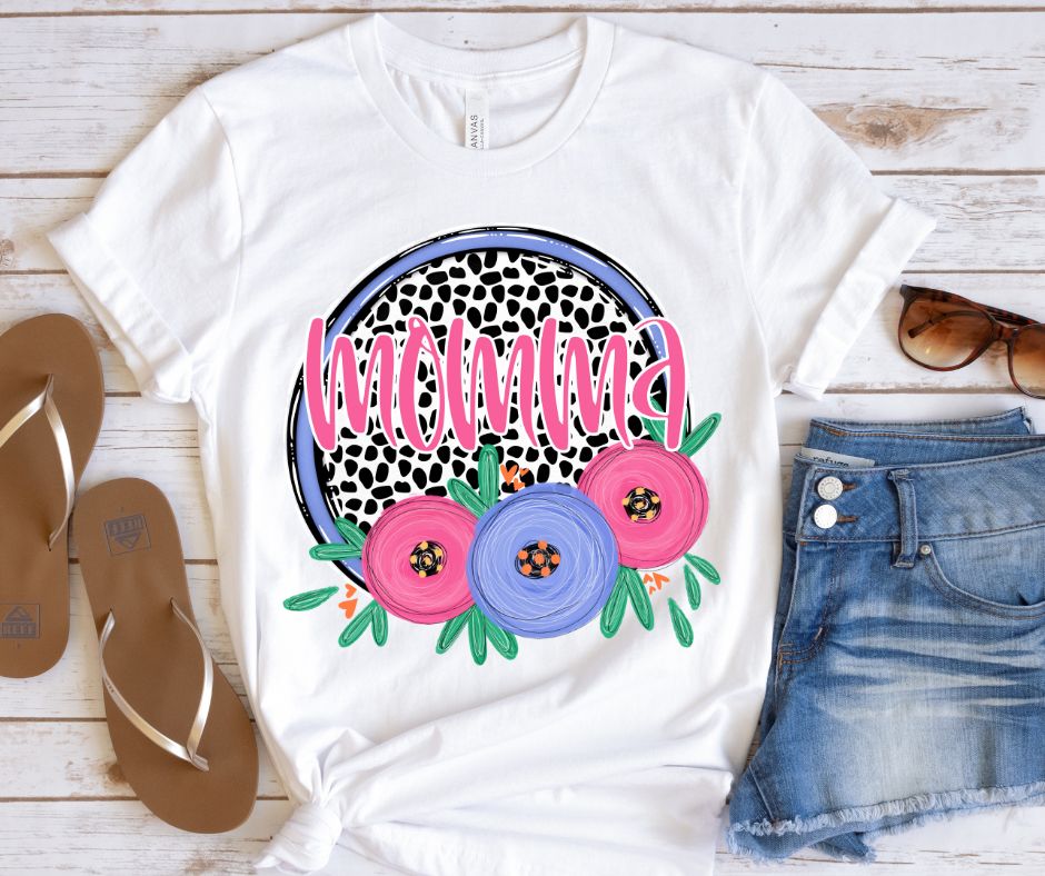Momma (Mother's Day Dot & Floral) - DTF