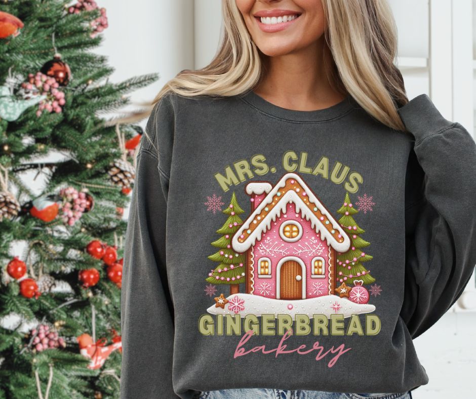 Mrs. Claus Gingerbread Bakery - DTF