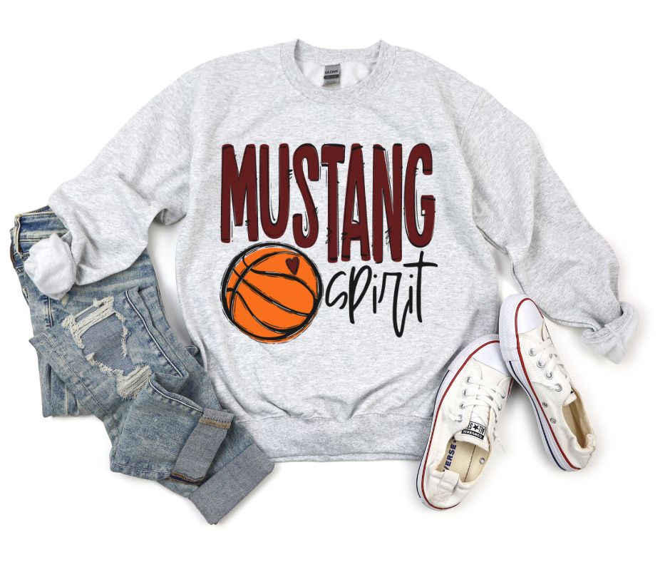 Team Go Spirit Mustangs (Basketball - Maroon) - DTF