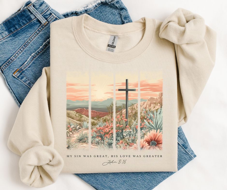 My sin was great, His love was greater - DTF