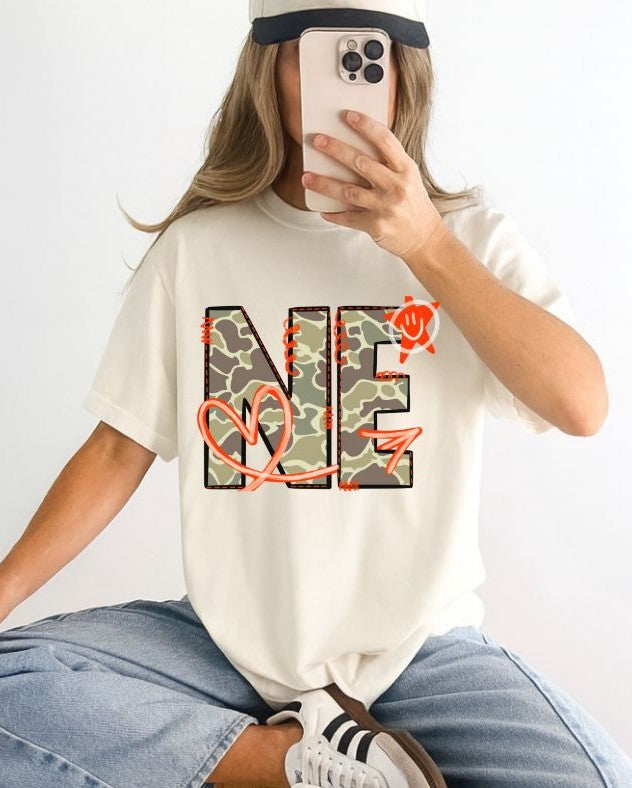 NE (Doodle Camo State Abbreviation) - DTF