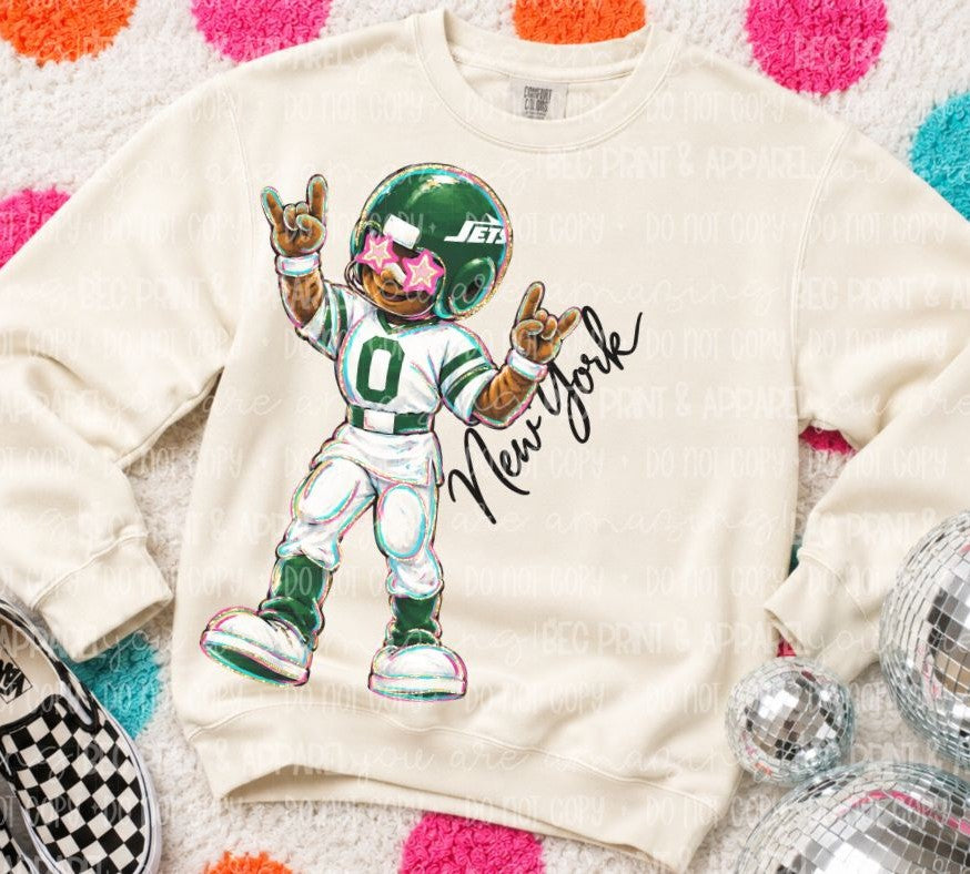 NY Jets (Rockin NFL Mascot) - DTF