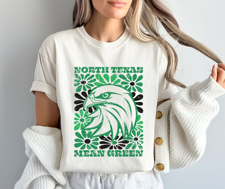 North Texas (Groovy Floral - College) - DTF