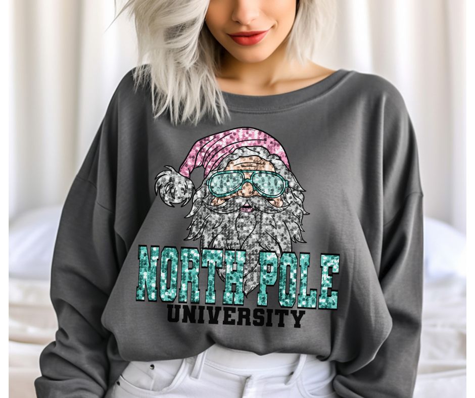 North Pole University (bling look) - DTF