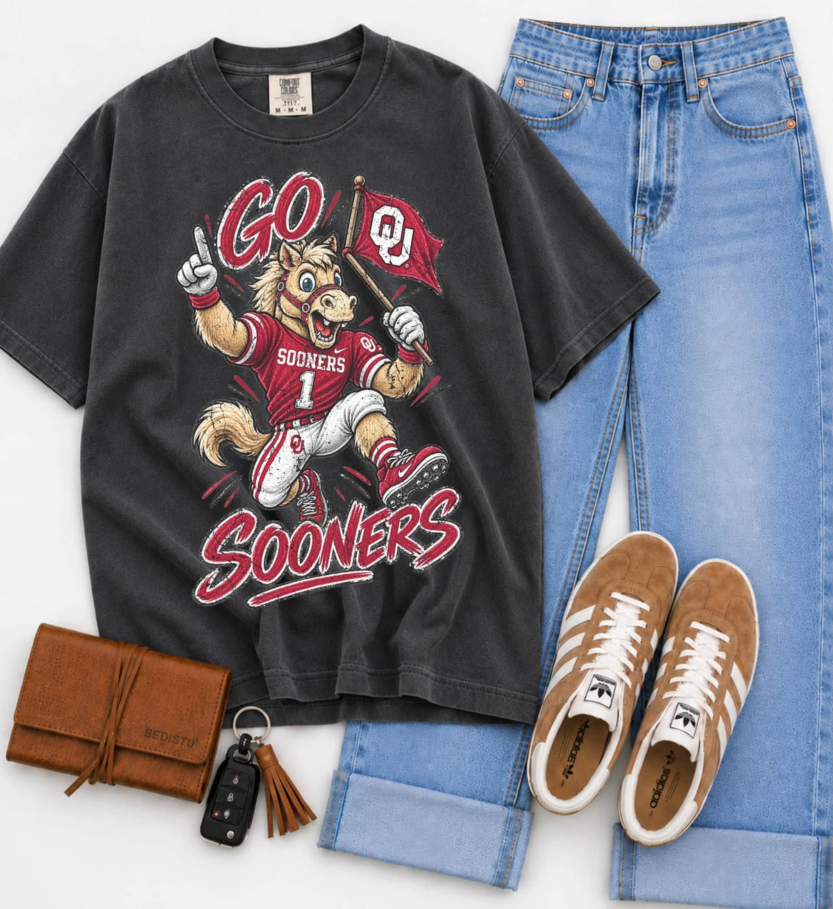 Oklahoma (Vintage Distressed Go Mascots) - DTF