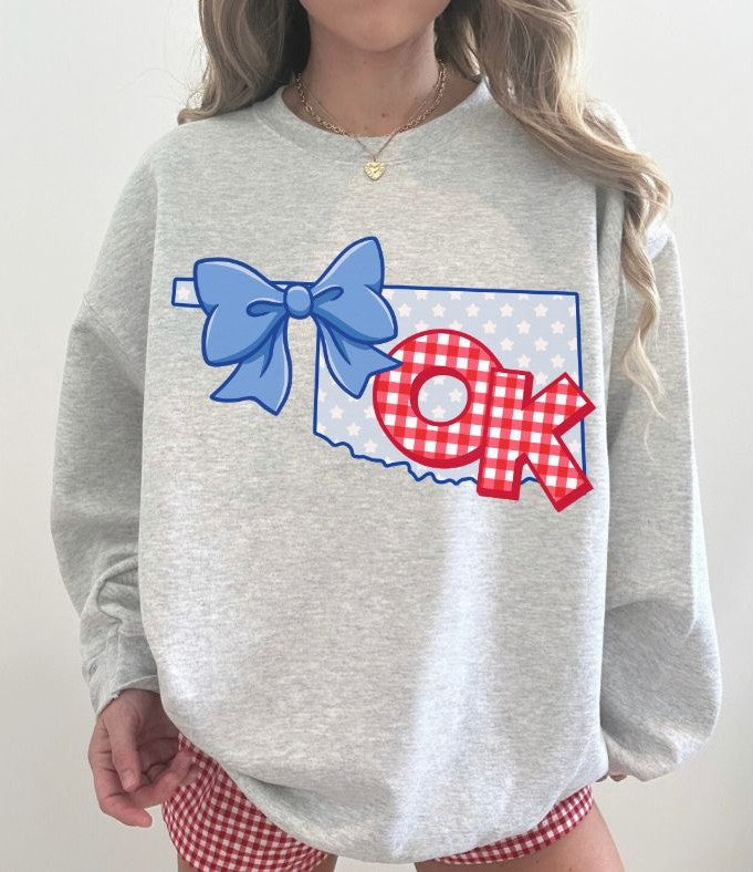 Oklahoma (American Gingham and Stars State) - DTF